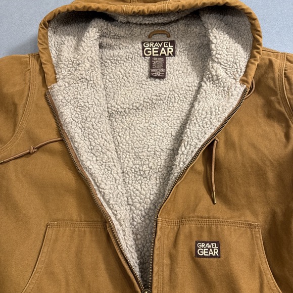 JACKET MENS‎ MEDIUM Gravel Gear Thundra 2  WORK UTILITY HOODED LINED - Picture 9 of 12